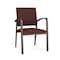 Lesro Newport Guest Chair Metal Frame, Bronze, RF Nebbiolo Upholstery NP1101 - alternate 1